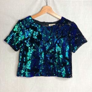 Silence & Noise sequin top
